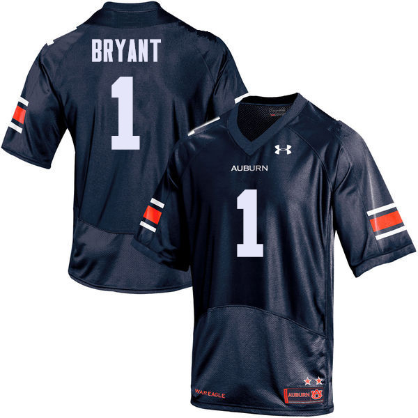 Men's Auburn Tigers #1 Big Cat Bryant Navy College Stitched Football Jersey